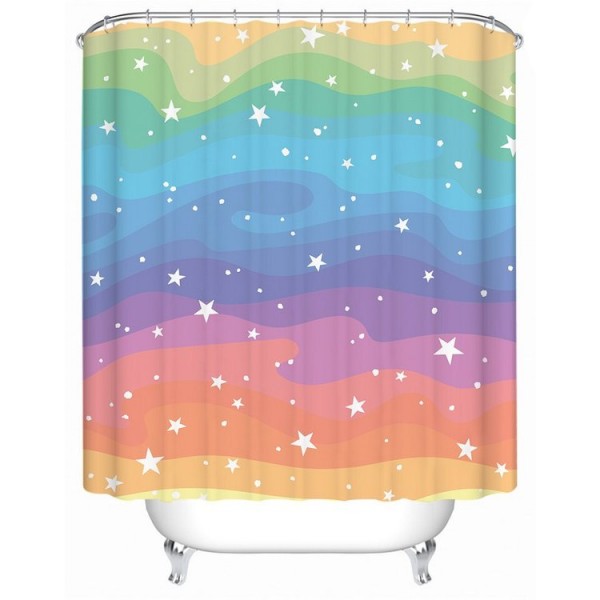 Rainbow - Print Shower Curtain