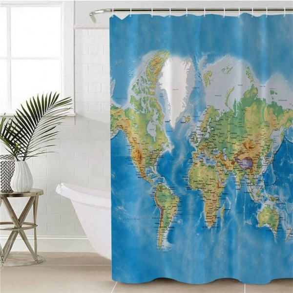 Word Map - Print Shower Curtain