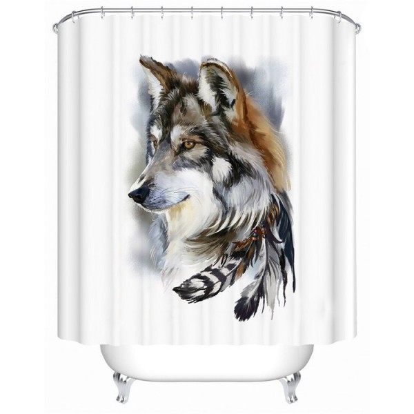 Wolf - Print Shower Curtain