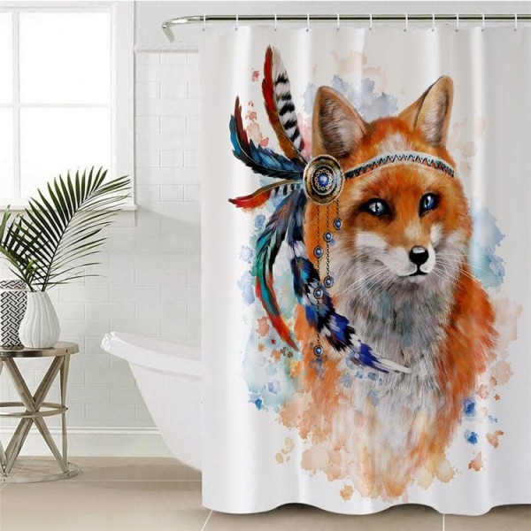 Fox - Print Shower Curtain