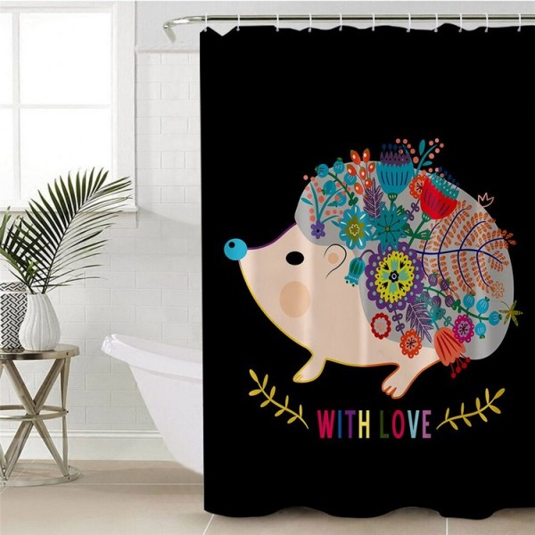 Hedgehog - Print Shower Curtain