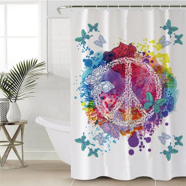 Hippie Car - Print Shower Curtain