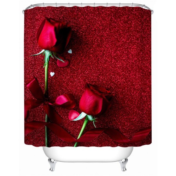Colorful Roses - Print Shower Curtain