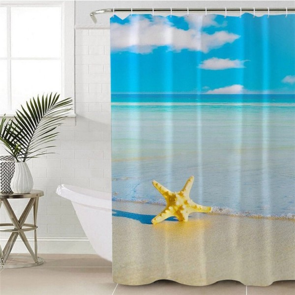 Ocean Starfish - Print Shower Curtain