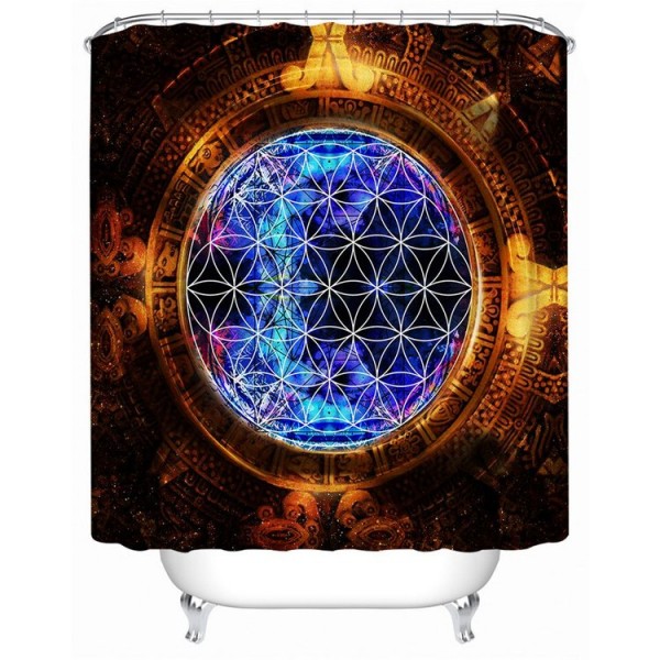 Flower of Life - Print Shower Curtain