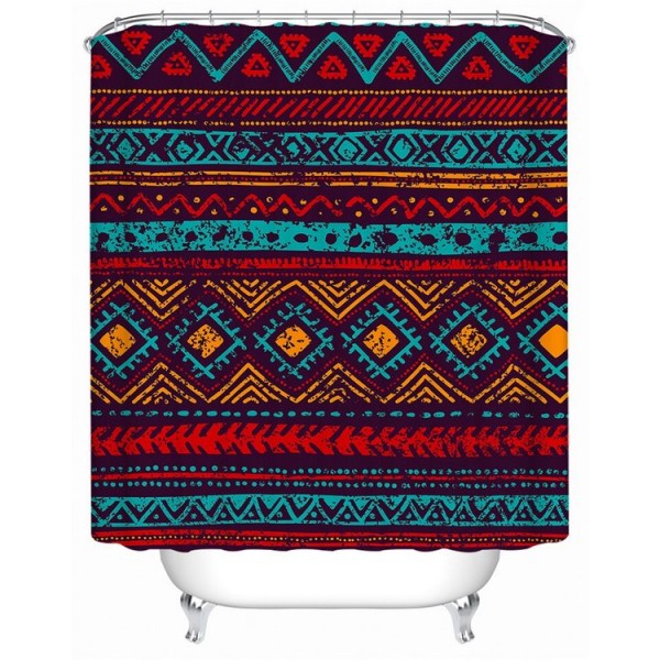 Geometric - Print Shower Curtain