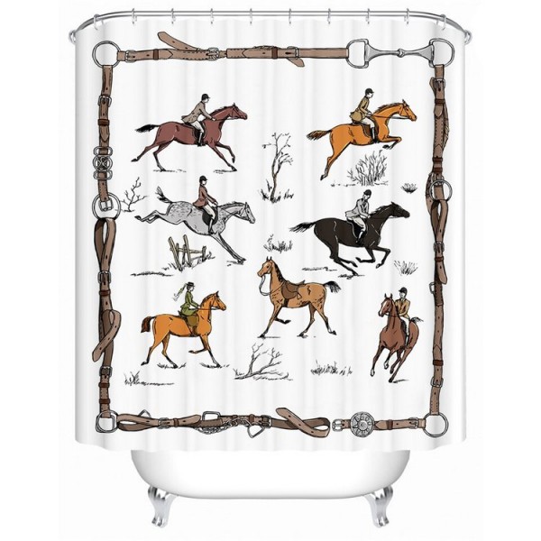 Equestrian - Print Shower Curtain