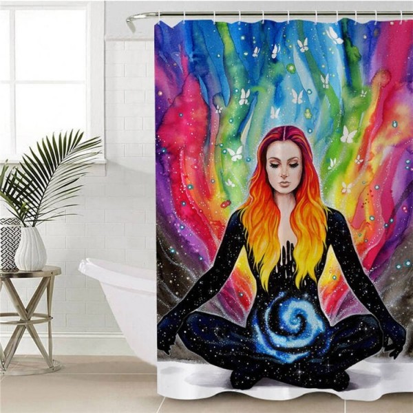 Meditation - Print Shower Curtain
