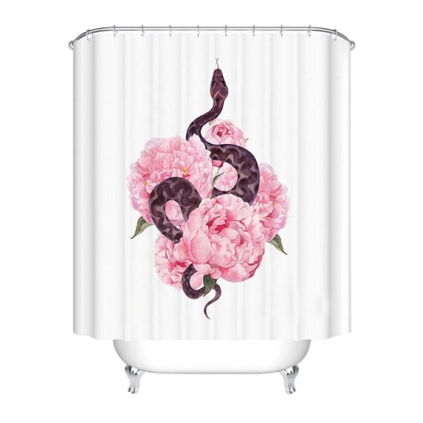 Pink Flower - Print Shower Curtain