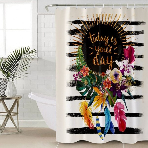 Floral Garland - Print Shower Curtain
