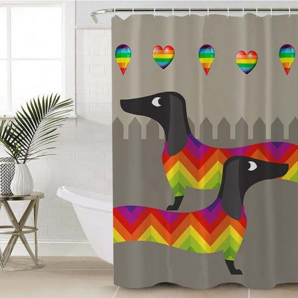 Dachshund - Print Shower Curtain
