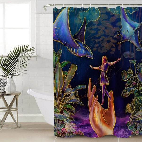 Escapism - Print Shower Curtain