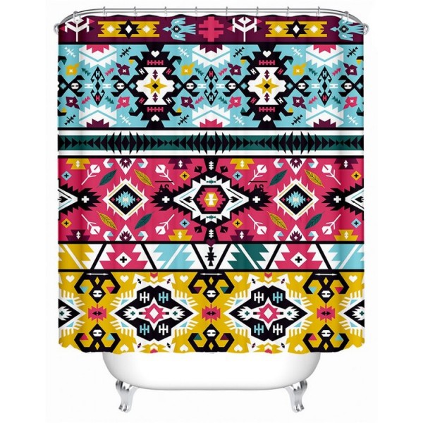 Geometric - Print Shower Curtain