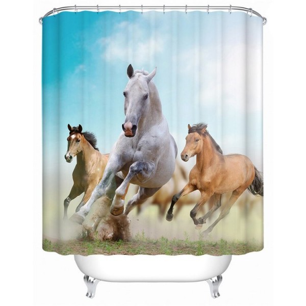 Horses - Print Shower Curtain