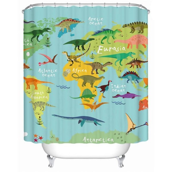 Dinosaur 1 - Print Shower Curtain