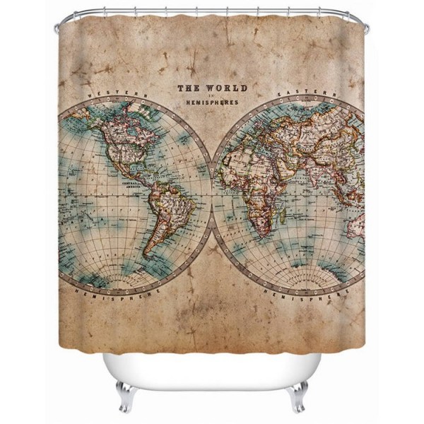 Compass - Print Shower Curtain