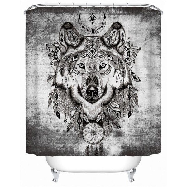 Wolf - Print Shower Curtain