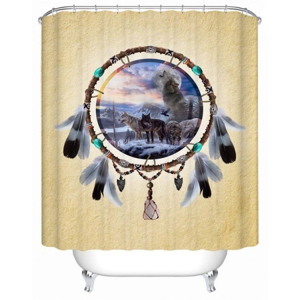 Wolf - Print Shower Curtain