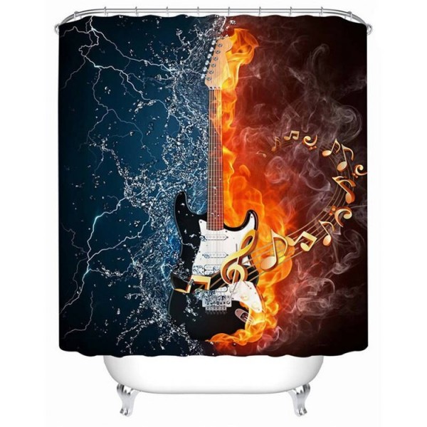 Bass Guitar - Print Shower Curtain