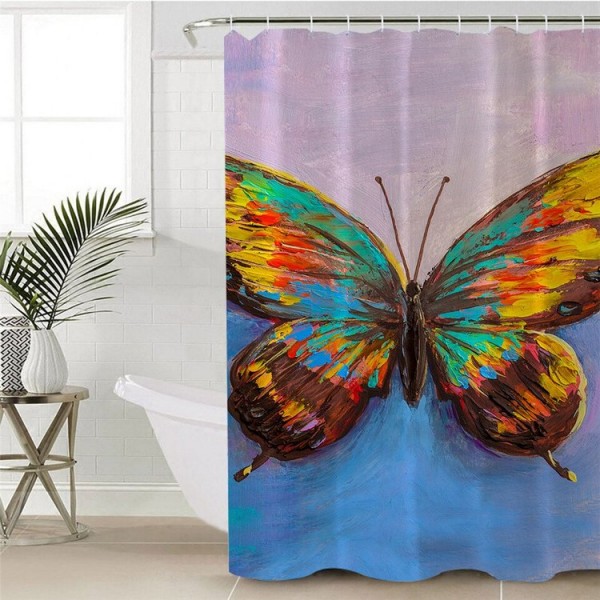 Flying Butterflies - Print Shower Curtain