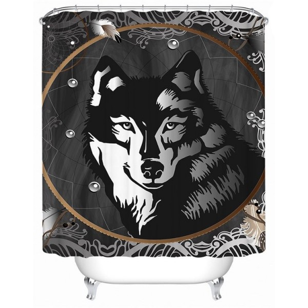 Wolf - Print Shower Curtain