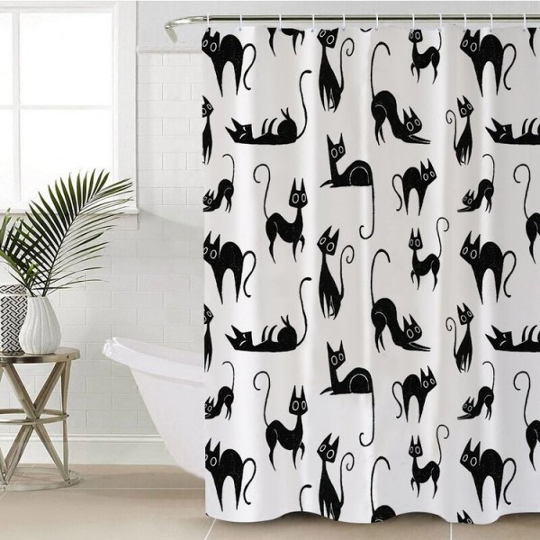 Cat - Print Shower Curtain