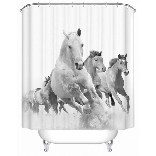 Horses - Print Shower Curtain
