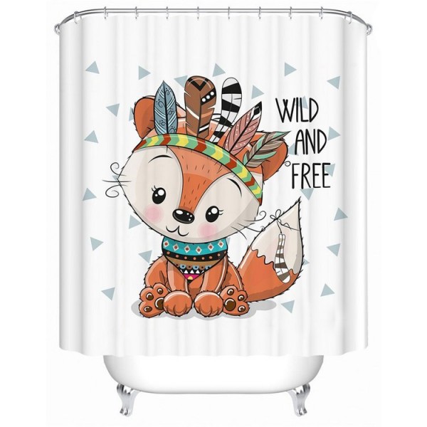 Fox - Print Shower Curtain