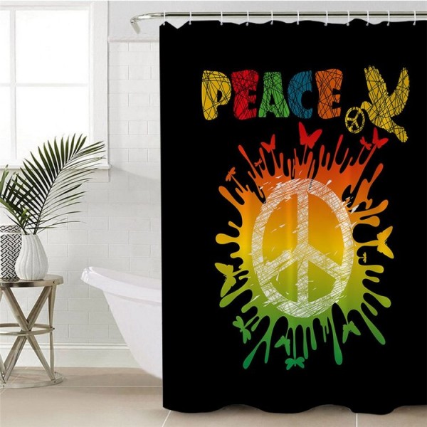 Hippie Car - Print Shower Curtain
