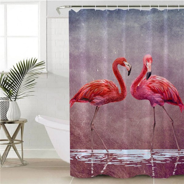 Flamingo - Print Shower Curtain