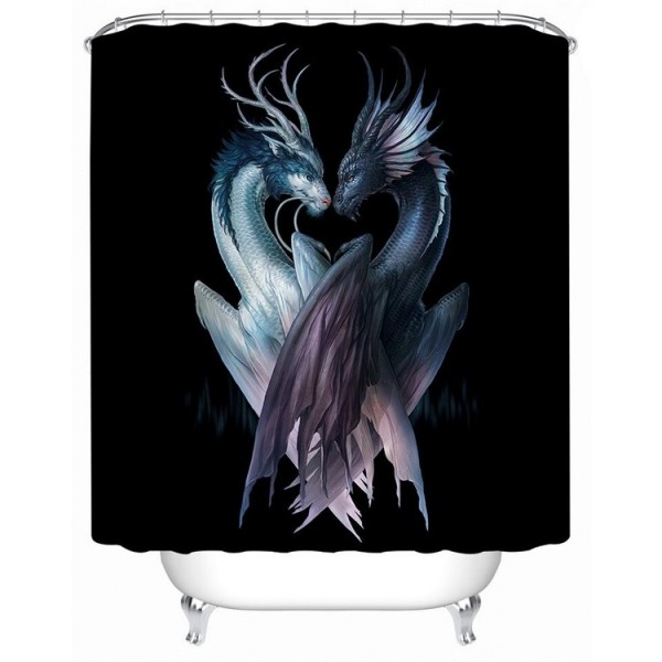 Dragons - Print Shower Curtain