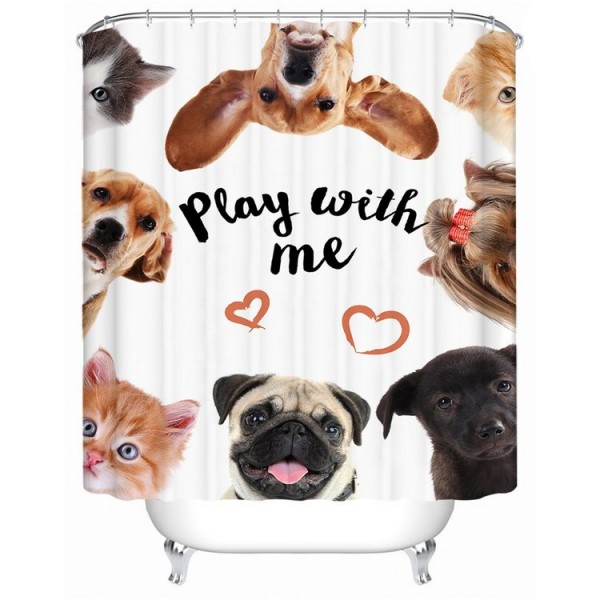 Dog - Print Shower Curtain