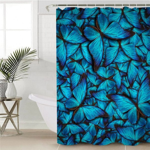 Flying Butterflies - Print Shower Curtain