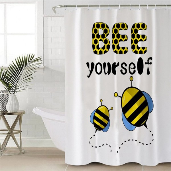 Bee Yourself - Print Shower Curtain