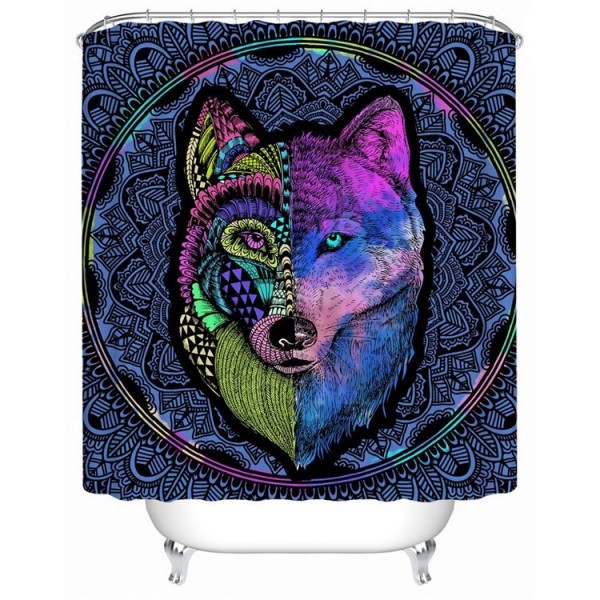 Wolf - Print Shower Curtain