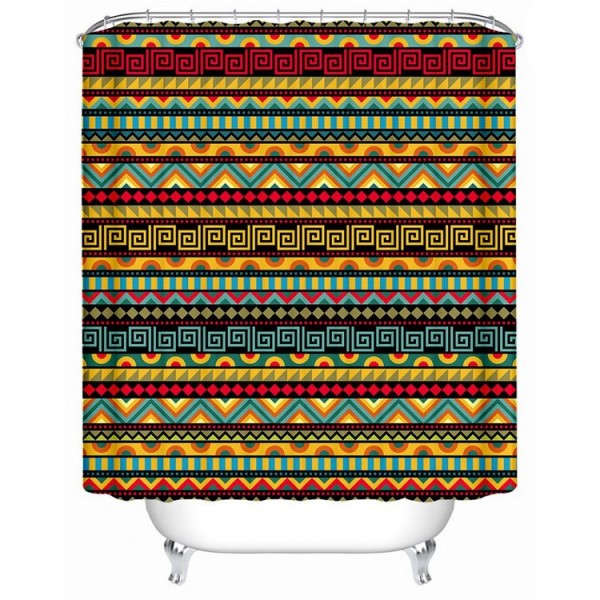 Geometric - Print Shower Curtain