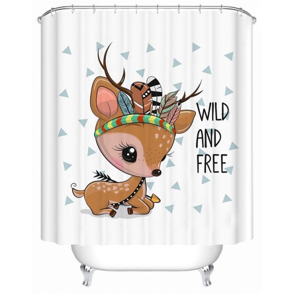 Deer - Print Shower Curtain
