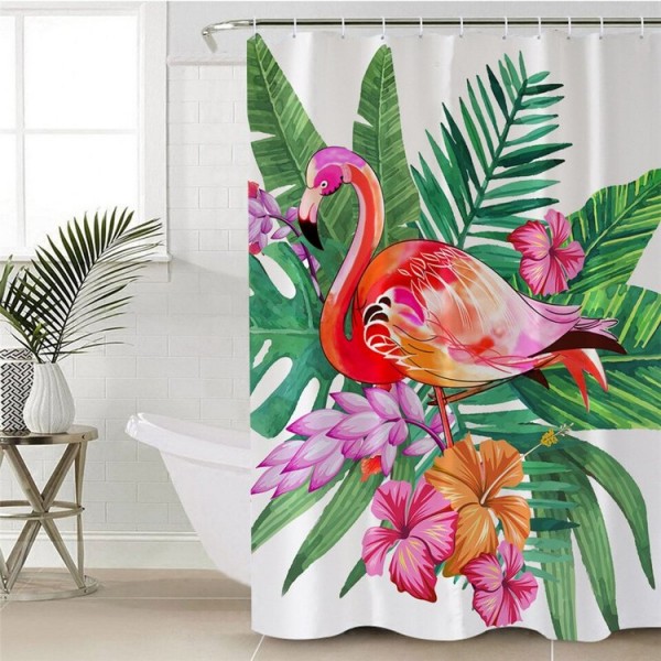 Flamingo - Print Shower Curtain