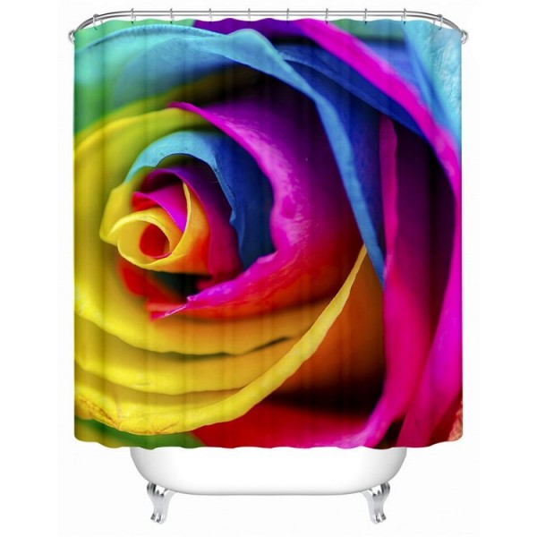 Colorful Roses - Print Shower Curtain