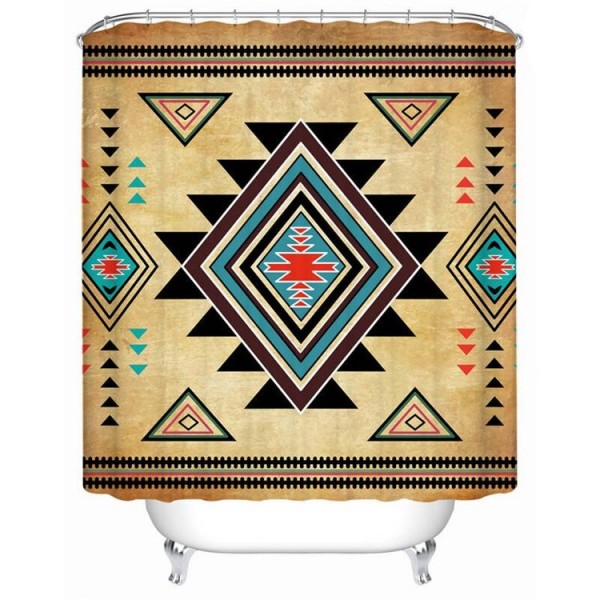Geometric - Print Shower Curtain