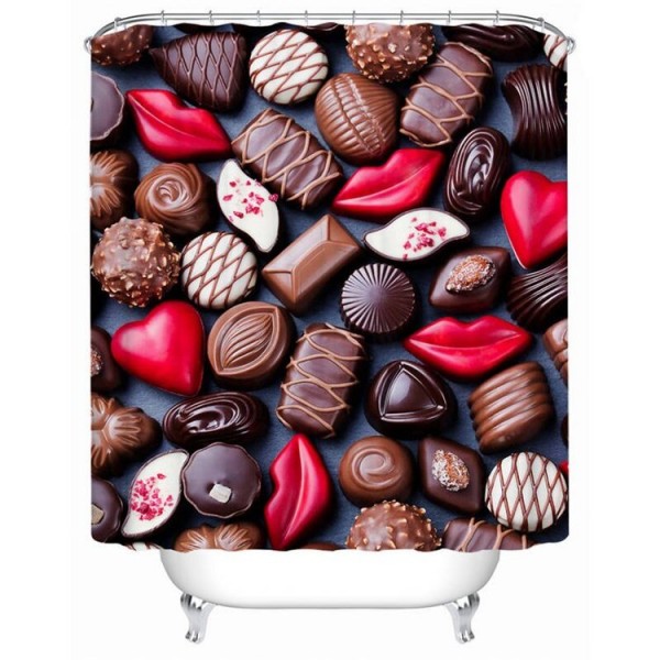 Chocolate - Print Shower Curtain