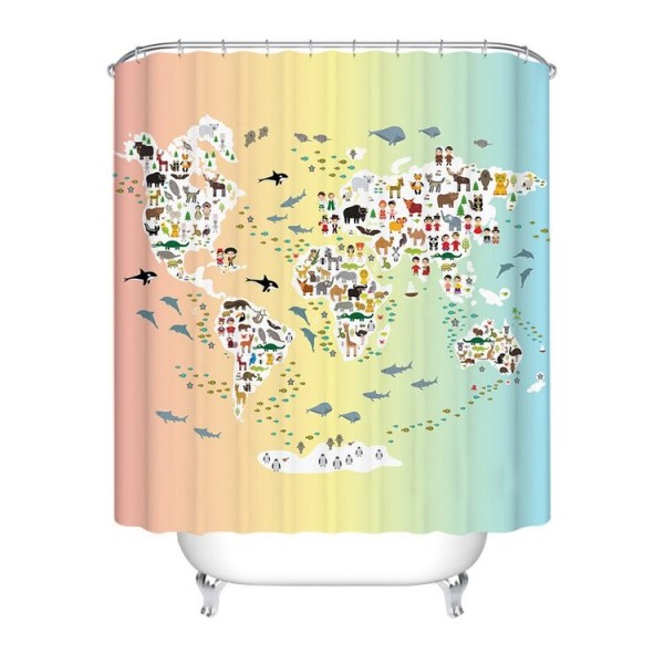 Compass - Print Shower Curtain