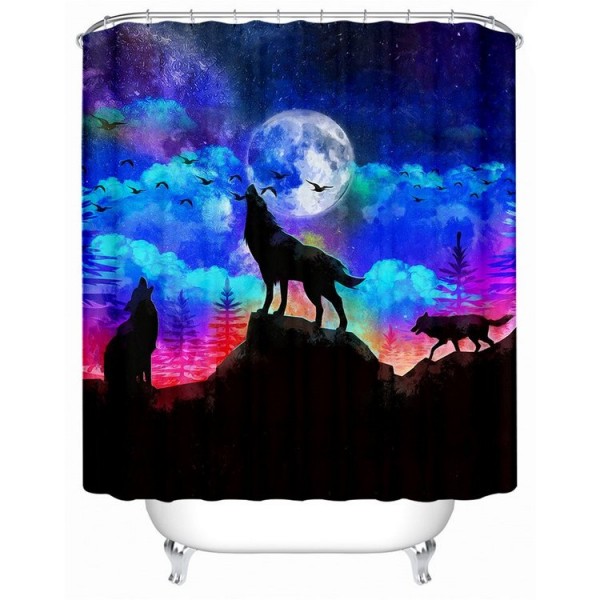 Wolf - Print Shower Curtain