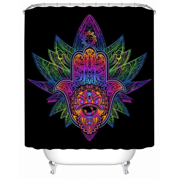 Hamsa Hand - Print Shower Curtain