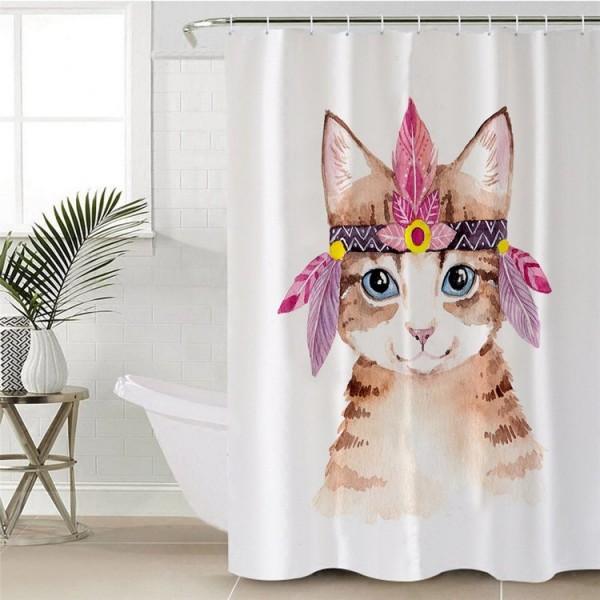 Cat - Print Shower Curtain