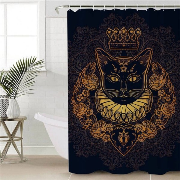 Golden Fox - Print Shower Curtain