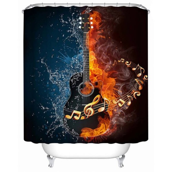 Bass Guitar - Print Shower Curtain
