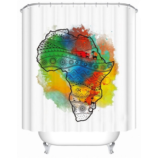 African - Print Shower Curtain