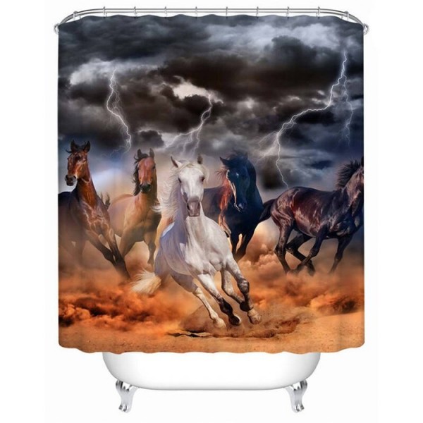 Horses - Print Shower Curtain