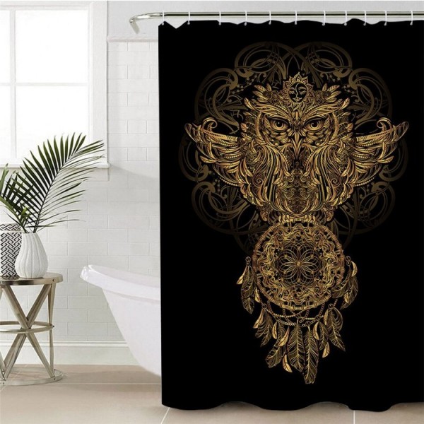 Golden Fox - Print Shower Curtain